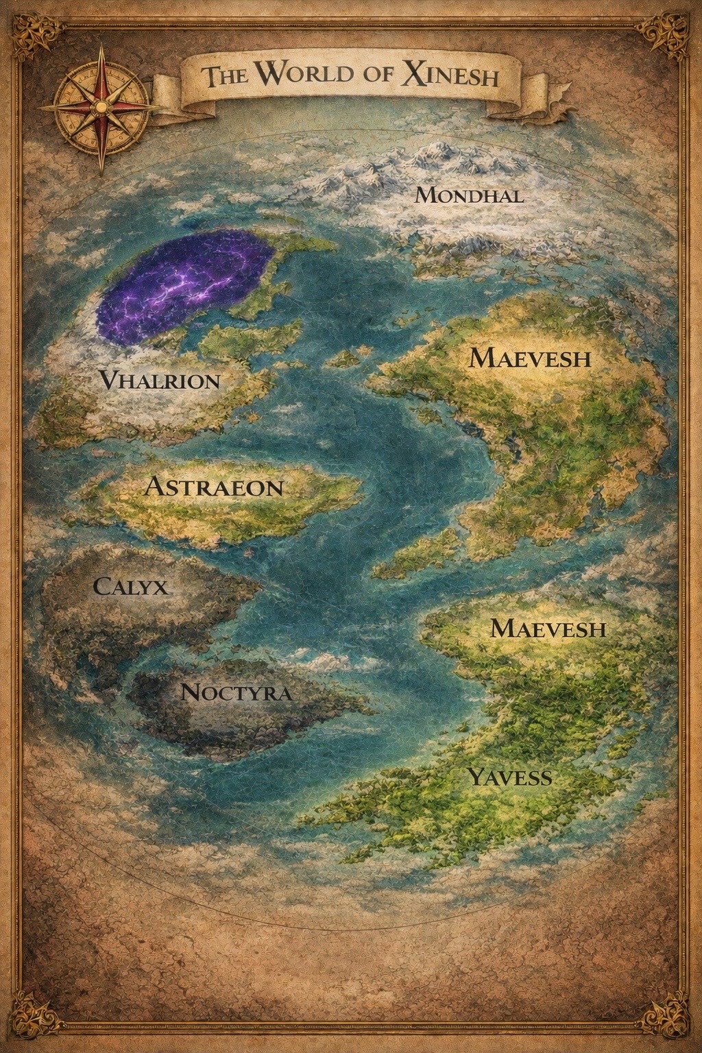 Map of Xinesh